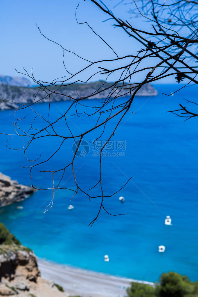 西班牙MallorcaBalearic群岛Alcudia海湾的ColCollBaix海滩图片