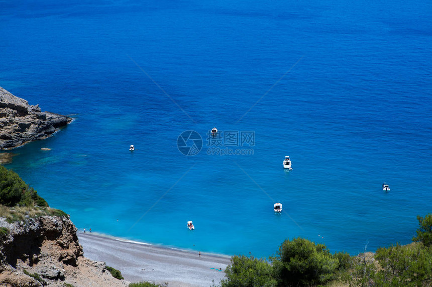 西班牙MallorcaBalearic群岛Alcudia海湾的ColCollBaix海滩图片