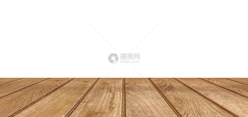 木材顶部在白背景上分为1至2个部分可用于显图片