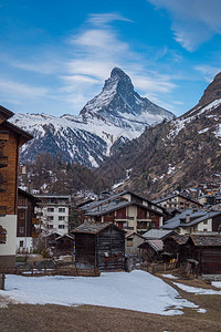 瑞士Matyhorn山峰和瑞士Zerma图片