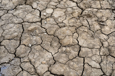 干裂的土壤质地全球变暖图片