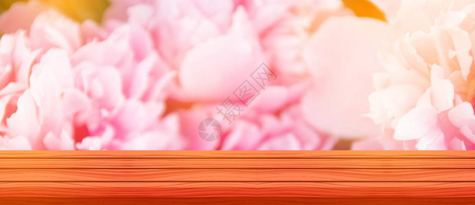 产品广告概念粉红色壁画背景上的空白图片
