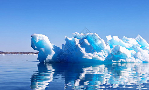 冰山景观格陵兰岛美丽的努克峡湾图片