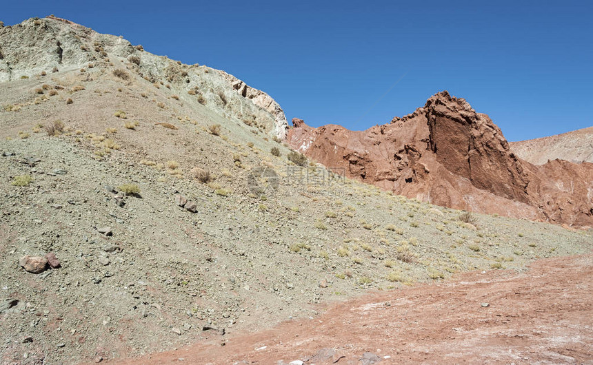 智利阿塔卡马沙漠的彩虹谷Valle图片