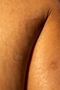 女在腿小上的干皮近身和宏观镜头亚洲身体皮肤部分保健概图片