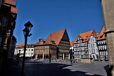 德国Hildesheim市的美丽市图片