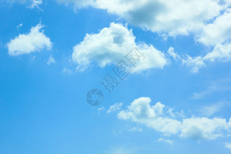 美丽的蓝色天有海云自然壁纸节背景图片