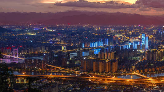 福州城市夜景图片