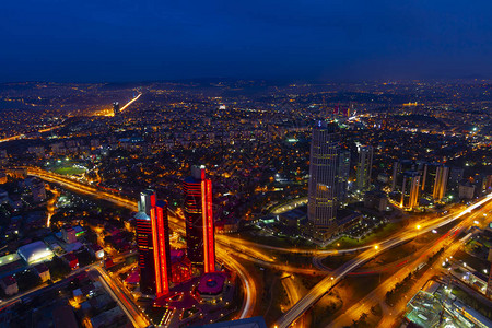 伊斯坦布尔夜景城市图片