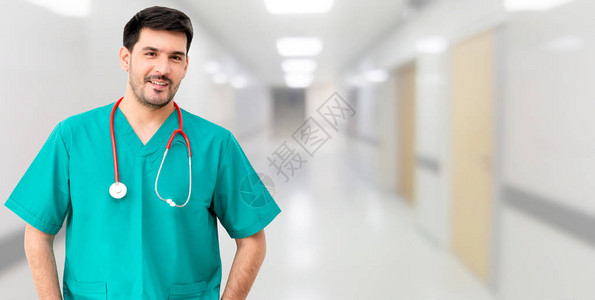 医院男外科医生的肖像医疗护理和医生图片
