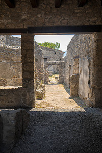 著名的Pompeii联合国教科文组织遗产考古图片