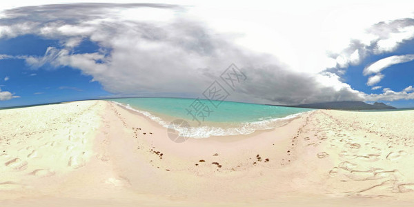 热带岛屿上美丽的海滩图片