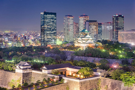 大阪日本天际晚上在图片