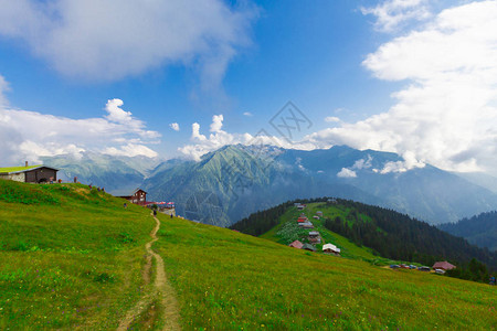 托奇吉土耳其Kackar山的P背景