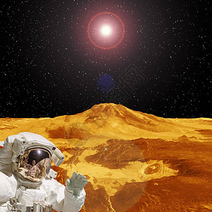 宁航员宇宙航员进行探索由美国航天局提供的这幅图像背景