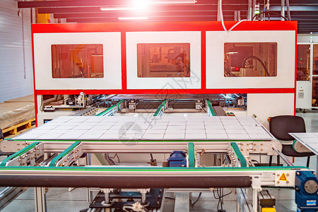 高科技工厂能电池生产机械图片