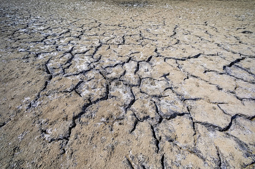 干湖床与透视地板破裂粘土的自然质地谷领域背景选择地关注黑土暗的土地理念概符号图片