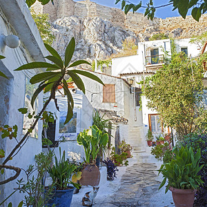 在希腊雅典的美丽明图片