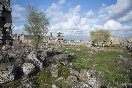 古代Perge城市废墟ANTAL图片