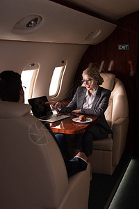 从事飞机膝上型计算机工作的专业工商管理专业人员图片