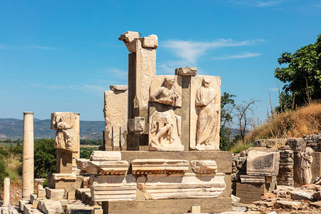 土耳其Ephesus历史考古遗址Memmio的纪图片