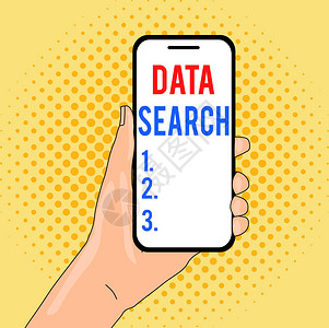 示范化显示数据搜索的书写笔记收集和报告信息的业务概念包含指定术语手持智能手机设备的特背景