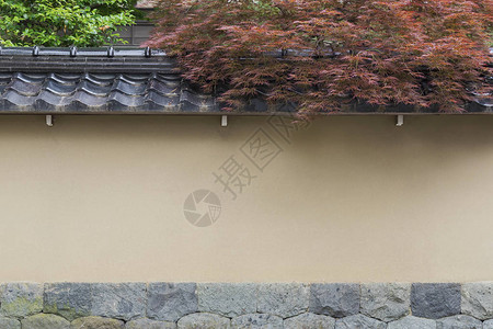 日本传统建筑的墙壁图片