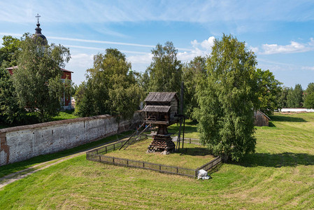 沃洛格达地区KirilloBelozersky修道院的施洗者约翰之首木图片