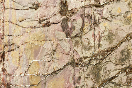 石头岸边五颜六色的地中海石头纹理图片