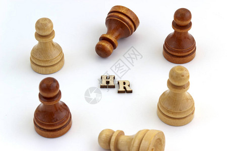 棋子人力资源和招聘人力资源管理念木图片