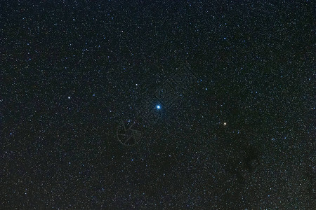 真实夜空中的天鹰座鹰座星空牵牛星AlshainT背景图片