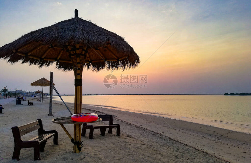 AlThakira海滩卡塔尔卡塔尔美图片