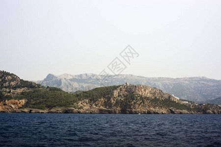 从游艇到巴利阿里群岛的景色地中海美丽的风图片