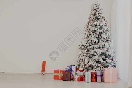 圣诞树Garland明灯新年礼物节白宫图片