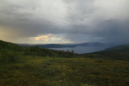 瑞典野生路附近的Blasjofjalls自然保护区图片
