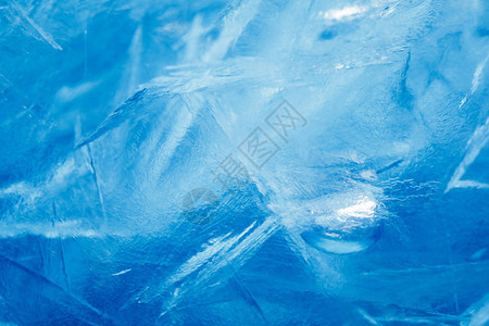 冰背景蓝色冰冻纹理图片