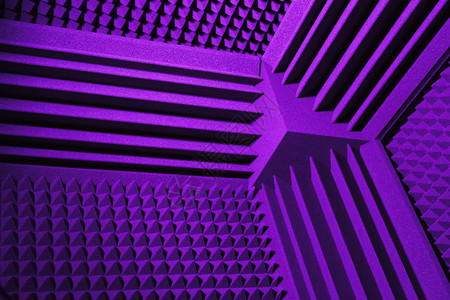 紫底声音阻隔装置的声学泡沫吸图片