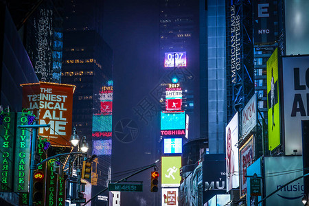 纽约时报广场夜景TimesS图片