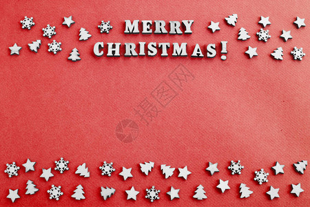 圣诞快乐和红纸卡背景的小背景图片