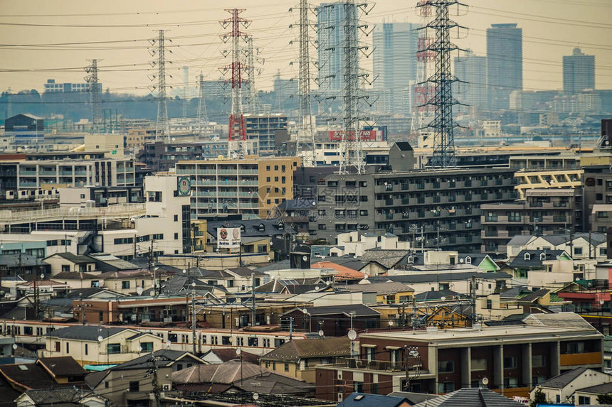 从梅园大仓山可以看到的川崎市街道图片