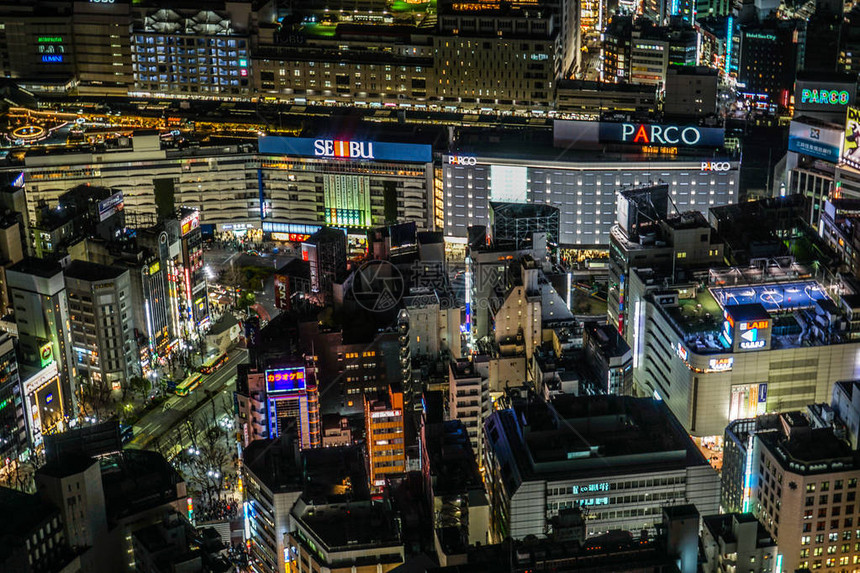 夜景池袋站图片