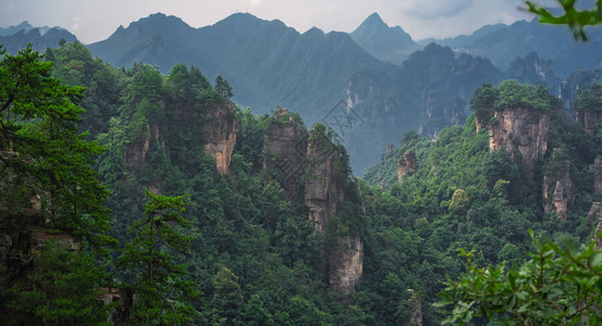 湖南省伍林源Wwlingyuan著名旅游景点张家江公园天津山图片