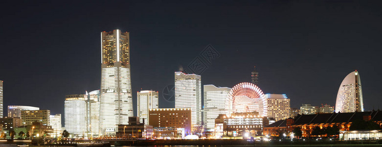 横滨夜景全景图片