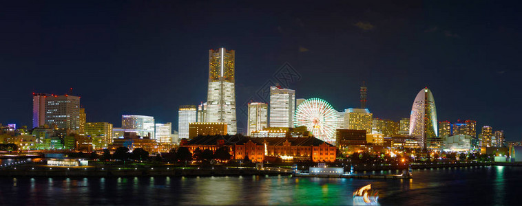 横滨夜景全景图片