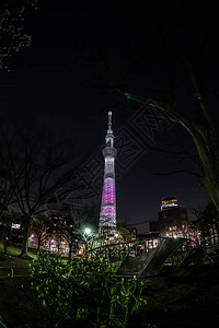 东京街景和东京晴空塔图片