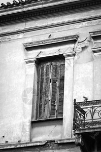 雅典历史古希腊建筑的窗户关闭窗图片