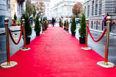 颁奖仪式红地毯节日活动或名人入场概念背景图片