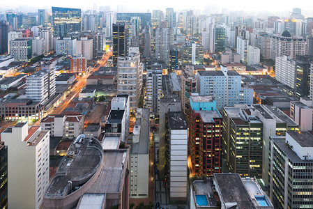 巴西南美洲黄昏圣保罗市图片