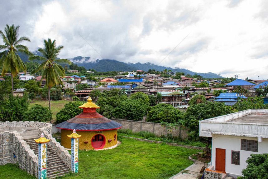 云南文化村Santichon村景观泰国北部梅洪山旅游景点图片