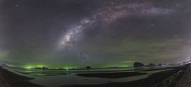 银河景观银河背景夜空与星和银河图片